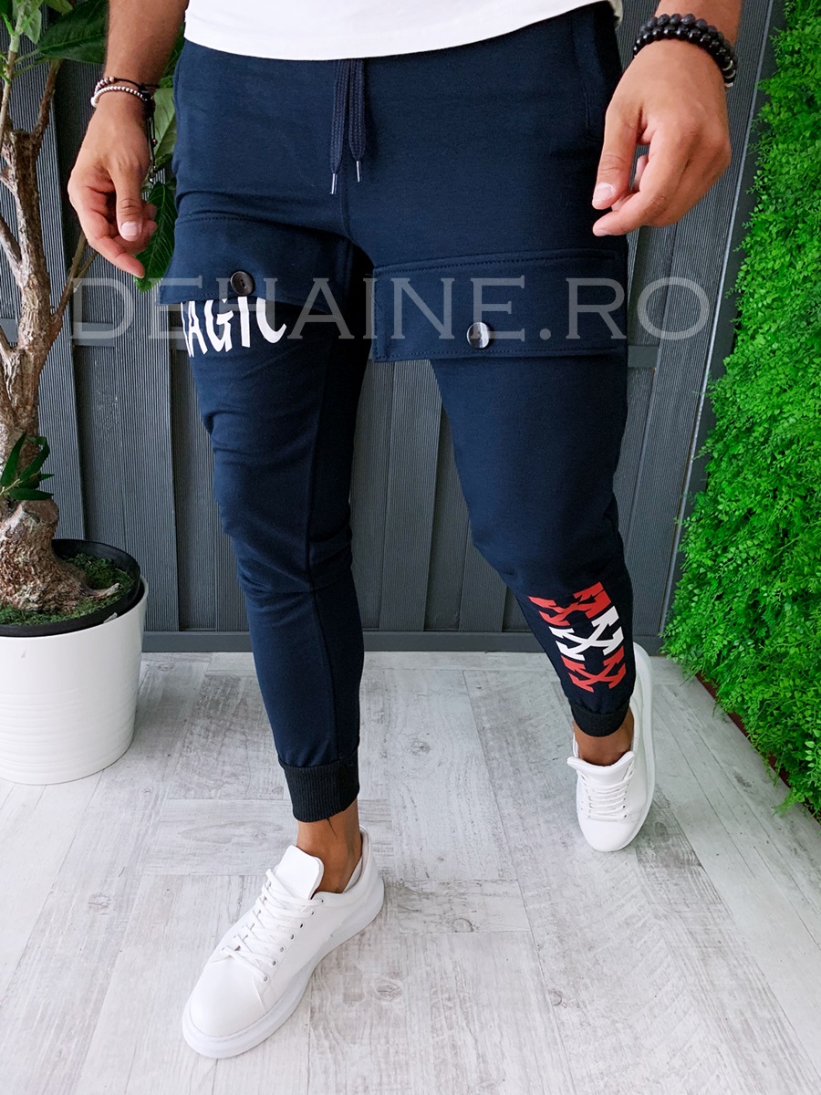 Pantaloni de trening conici A6049 I3-3